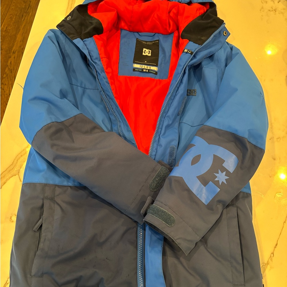 DC Teen Blue and Gray Waterproof Ski Jacket